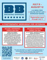 Breaking Barriers 2022 Free Online Photography Workshops for Veterans