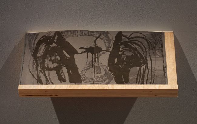 Installation view of Out To Pasture exhibition at USF Contemporary Art Museum. Work by Luke Myers. Photo: Will Lytch.