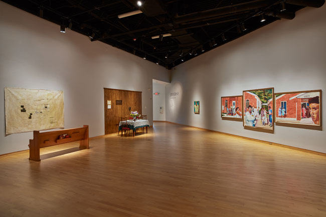 Installation view of Out To Pasture exhibition at USF Contemporary Art Museum. Work by JD Hardy. Photo: Will Lytch.
